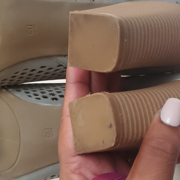 Gray Ankle Booties Open Toe - Picture 10 of 11